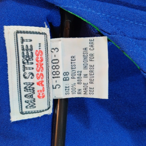 Main Street Classics Vintage Tropical Short Sleeve Maxi Floral 1988 Dress - Picture 8 of 14